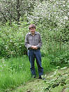 John and
              apple blossom