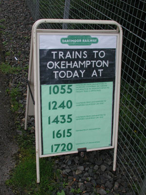 Train timetable