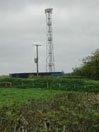 water tower at turbine site