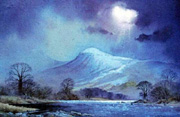 from the River Wye, watercolour by David Bellamy